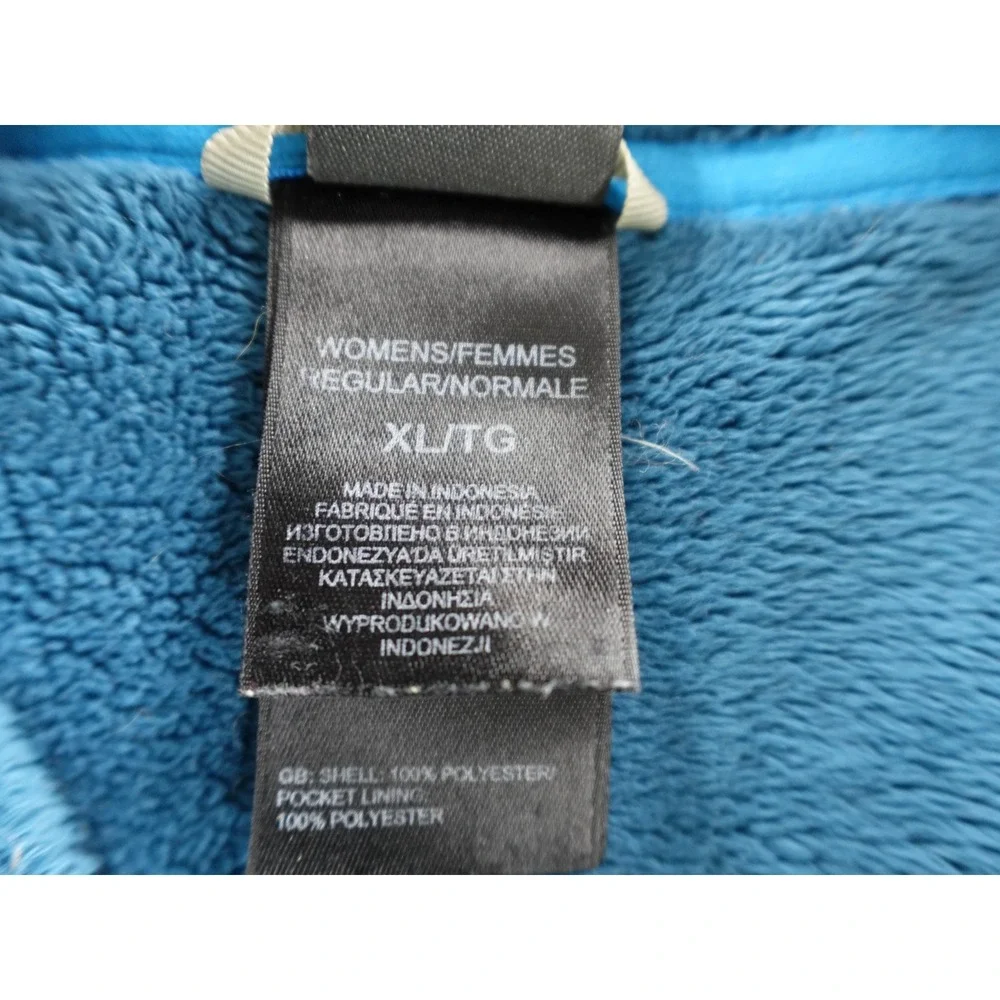 The North Face Womens Fleece‎ Jacket Full Zip Blue XL TG Regular